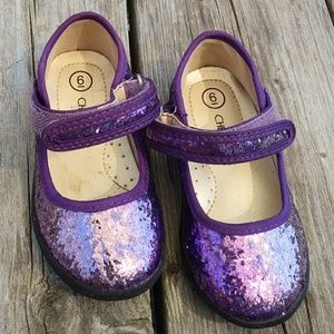 Purple Glitter Shoe